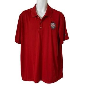 Adidas Puremotion Golf Polo Shirt Men's XL Red PAL Manatee Golf Classic